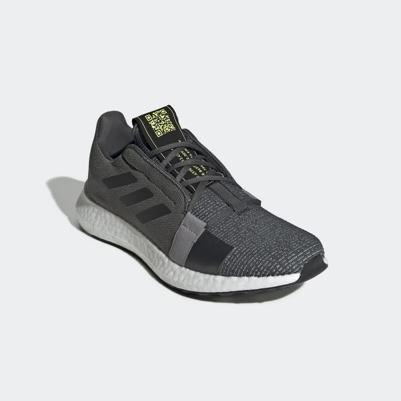adidas Senseboost Go Grey Six Core Black Grey Six/Core Black/Solar Yellow (EF1581)