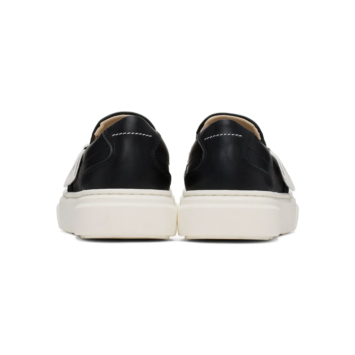 MM6 Maison Margiela Kids White Logo Slip-On Sneakers (70332) (2)