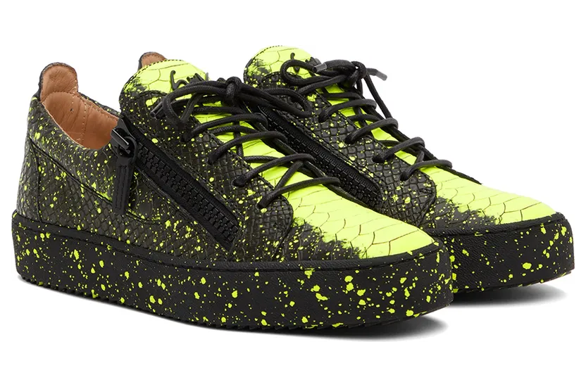 Giuseppe Zanotti Black & Yellow Frankie Sneakers (RU20000-92855) (4)