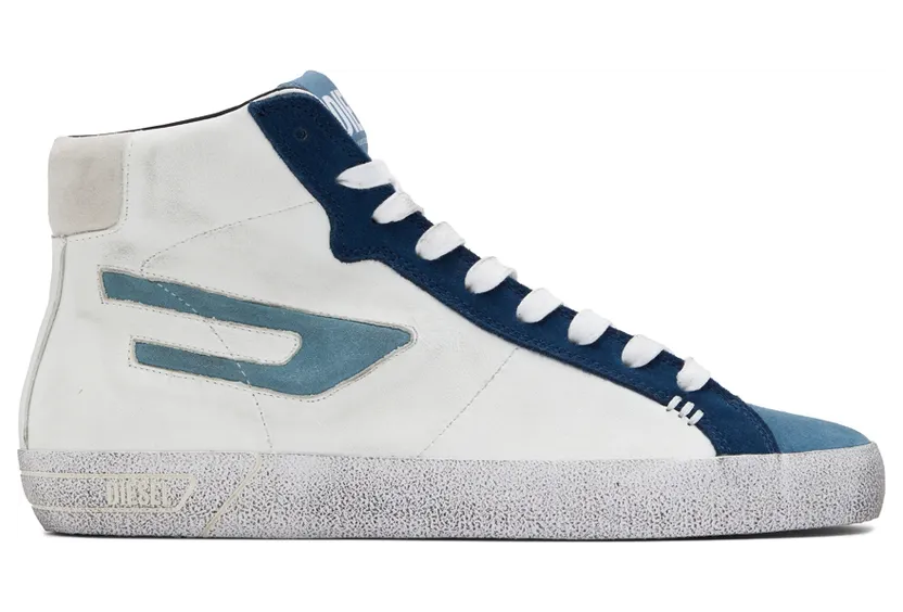 Diesel White & Blue S-Leroji Sneakers (Y02742P4433)