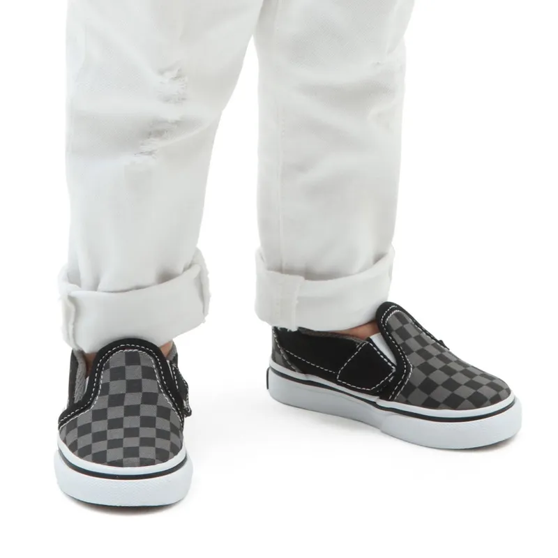 VANS Checkerboard Slip-on Velcro Peuterschoenen Black (VN0A3488EO0)