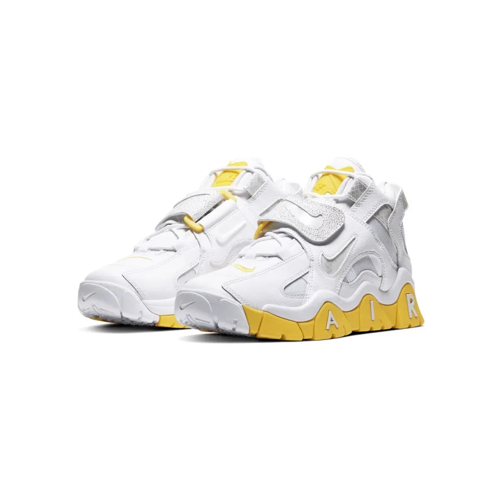Nike Air Barrage Mid White Chrome Yellow (W) White/White-Chrome Yellow-Black (CJ9574-100)