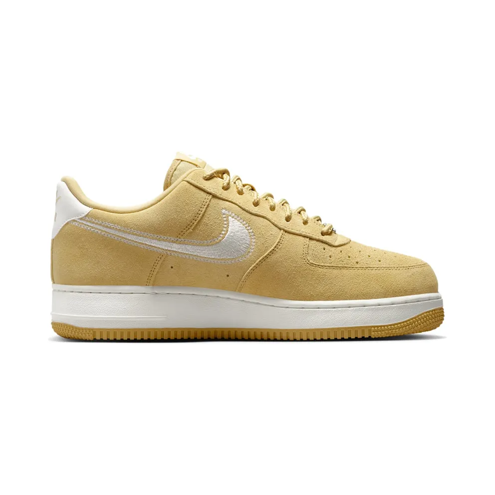 Nike Air Force 1 Low ’07 LV8 “Buff Gold Sail Embroidered Swoosh” (HJ4465-700)
