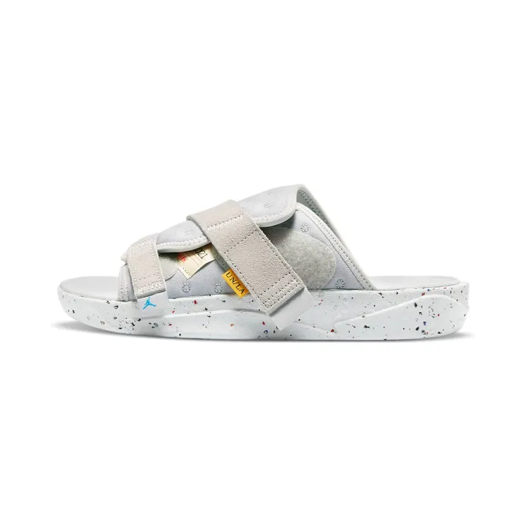 Air Jordan Crater Slide x UNION “Light Smoke Grey / Grey Fog / Pearl White / Siren Red” (DO6274-001)