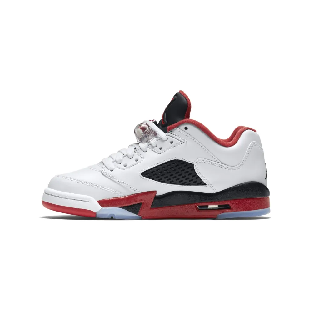 Jordan 5 Retro Fire Red 2016 (GS) White/Fire Red/Black (314338-101)
