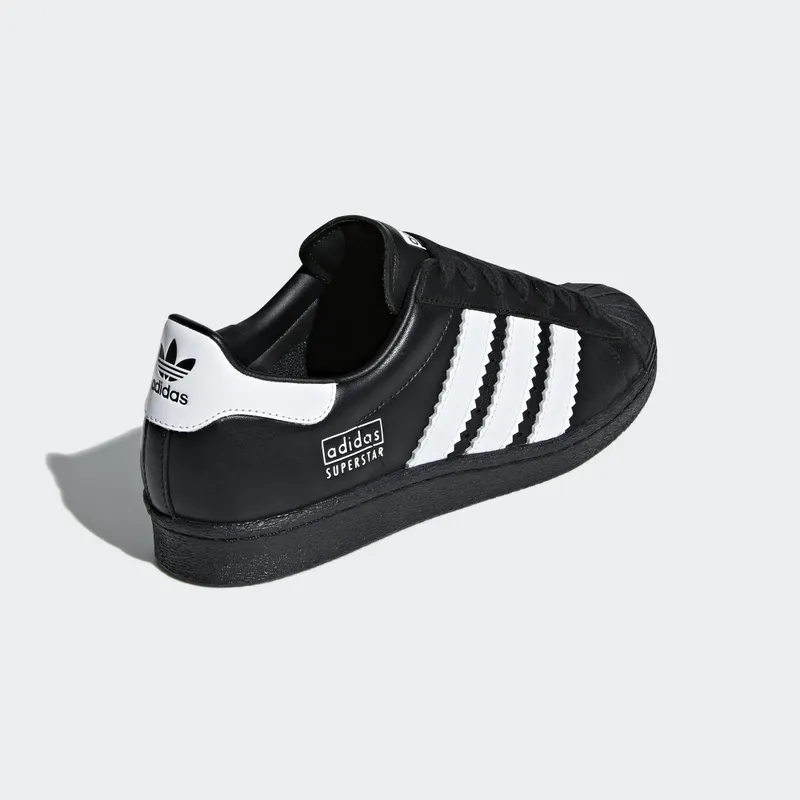 adidas Superstar 80s Enlarged Stripes Black Core Black/Running White/Core Black (BD7363)