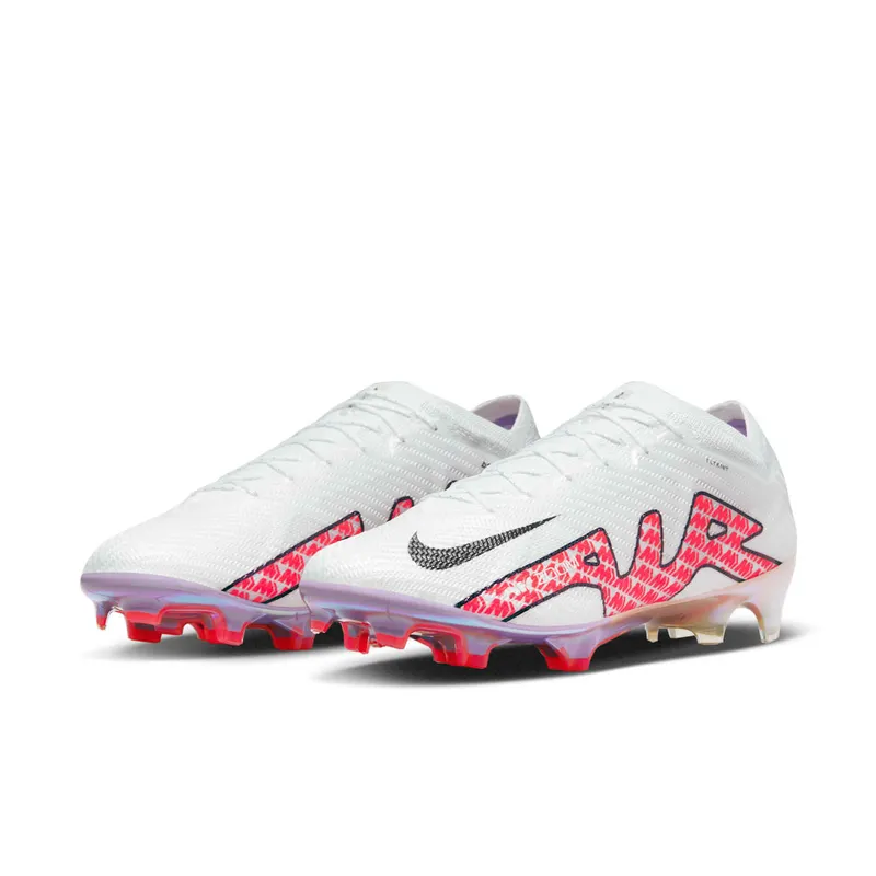Nike Zoom Mercurial Vapor 15 Elite FG White Bright Crimson (DJ4978-101)
