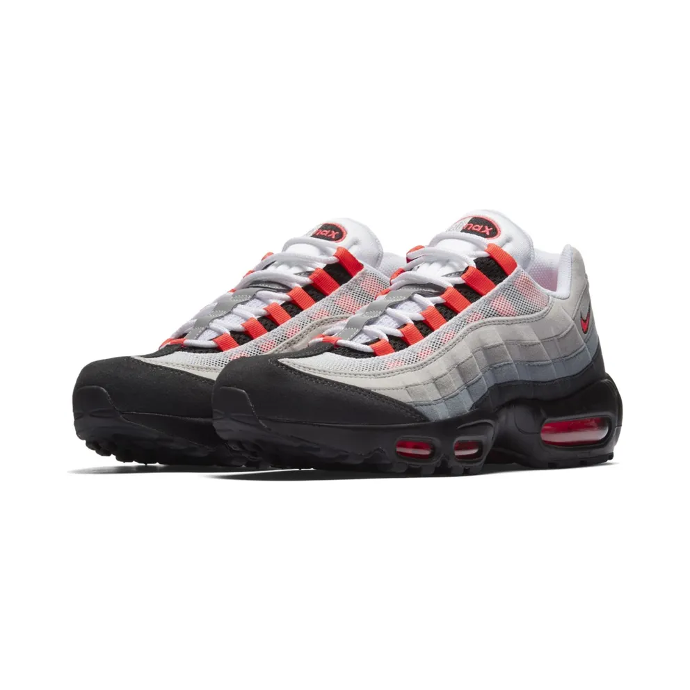 Nike Air Max 95 Solar Red (2011) White/Solar Red-Neutral Grey-Medium Grey (609048-106)