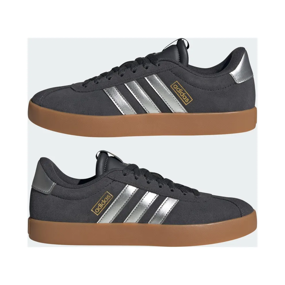 adidas VL Court 3.0 Carbon Silver Metallic Gold (IH6514)