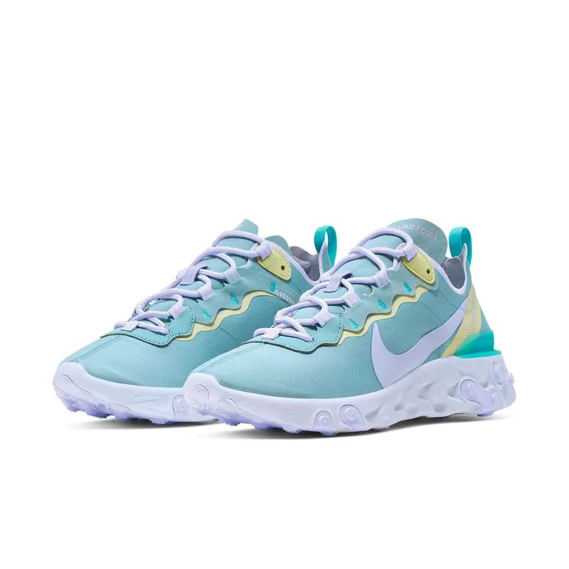 Nike React Element 55 Ocean Cube (W) Ocean Cube/Amethyst Tint-Luminous Green (BQ2728-301)