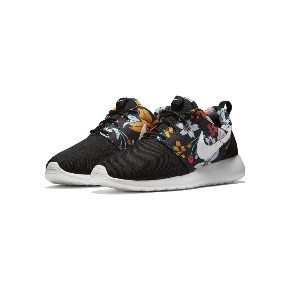 Nike Roshe Run Black Floral Aloha (GS) Black/Sail (599432-090)