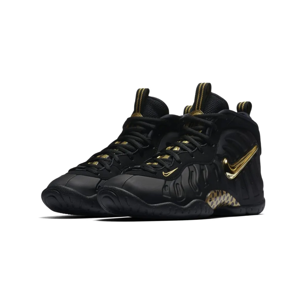 Nike Air Foamposite Pro Black Metallic Gold (GS) Black/Metallic Gold-Black (644792-010)