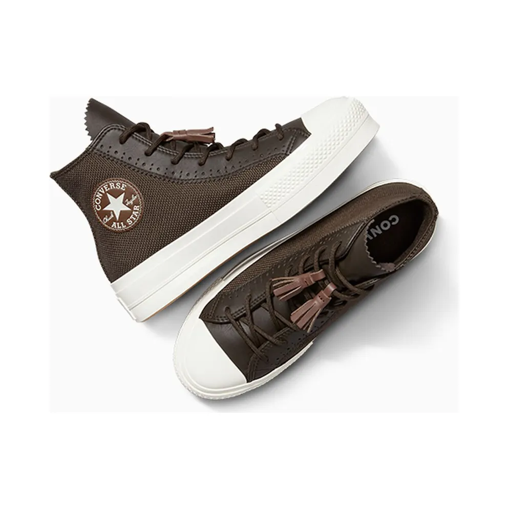 Converse Chuck Taylor All Star Lift Platform Tassels Fresh Brew/Egret/Bear Nap (A14242C)