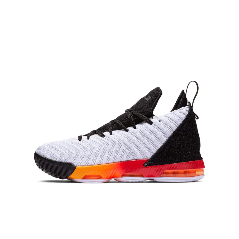 Nike LeBron 16 Strive (GS) White/Laser Orange-Total Orange-Black (AQ2465-188)