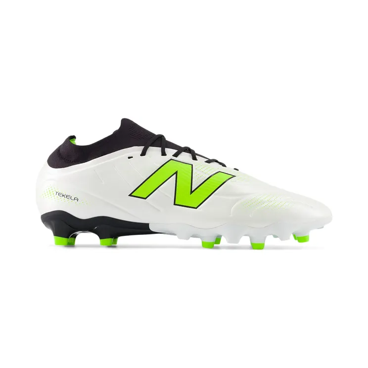 NEW BALANCE TEKELA TEAM LOW LACED FG V5 “White / Black / Pixel Green” (ST3FSP5)