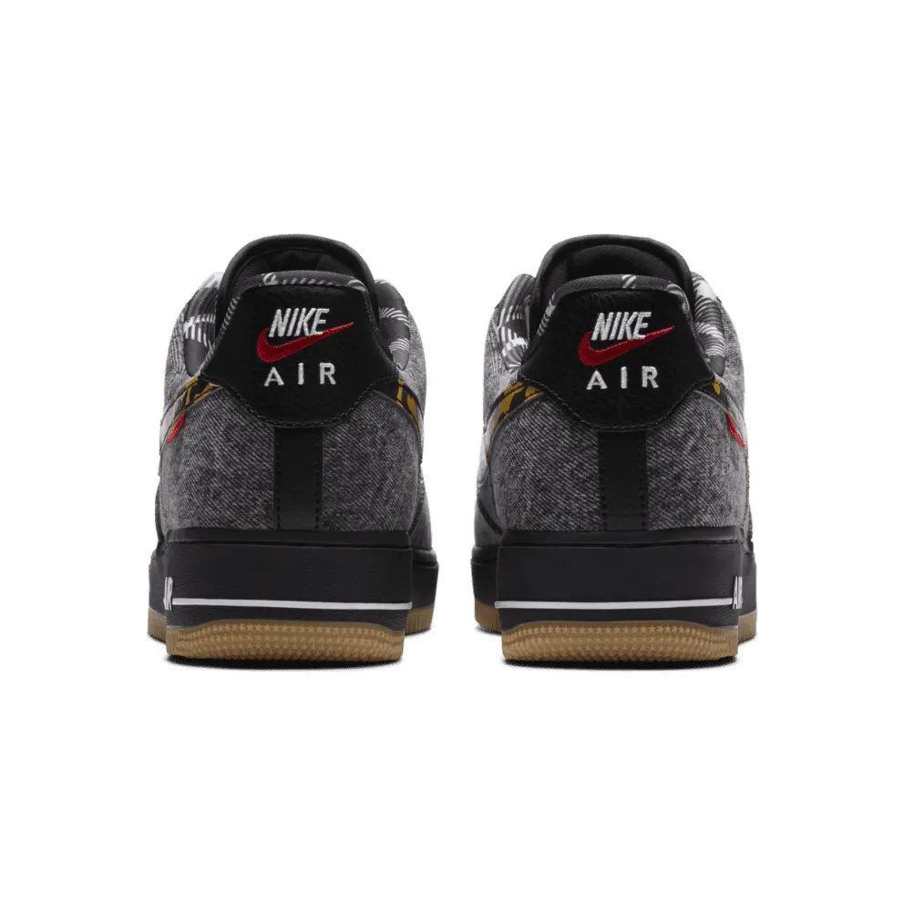 Nike Air Force 1 Low Remix Black Black/Multi-Color-White-Metallic Gold (DB1964-001)