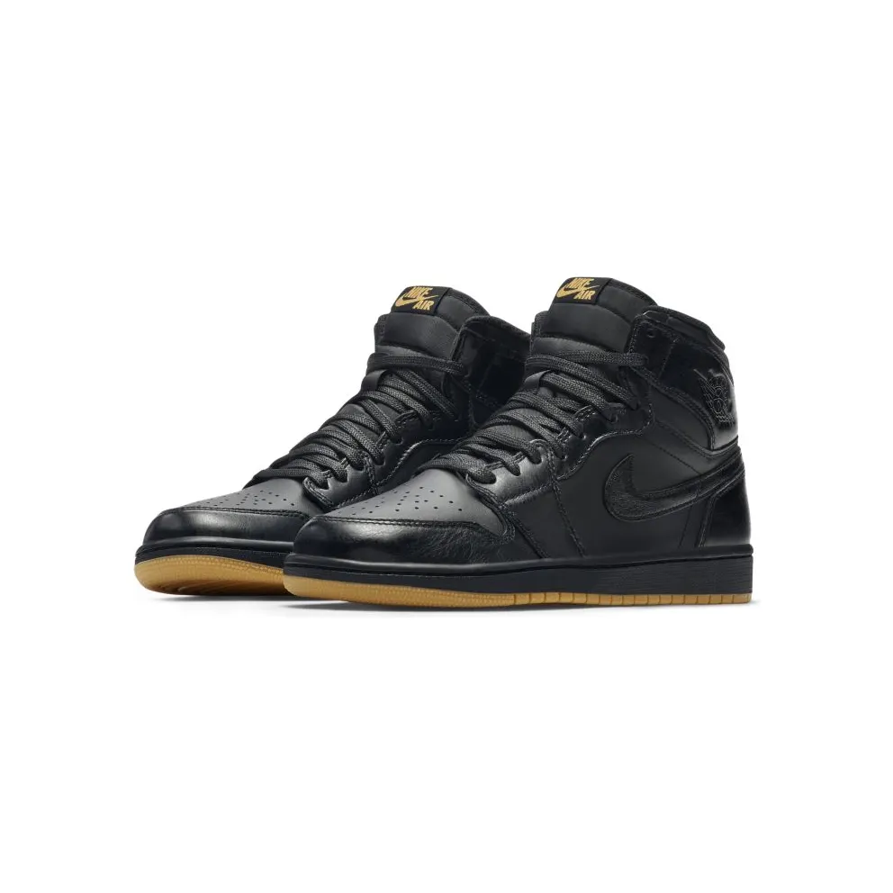 Air Jordan Nike AJ I 1 Retro Black Gum (555088-020)