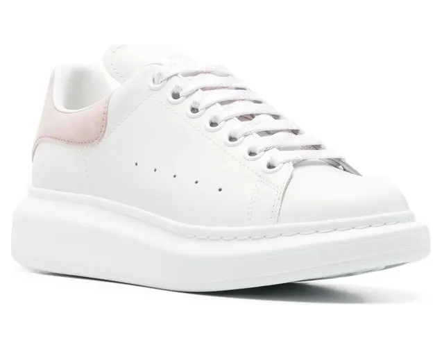 Alexander Mcqueen Oversized Suede-trim “White/Pink” (553770 WIAIH 9182) (2)