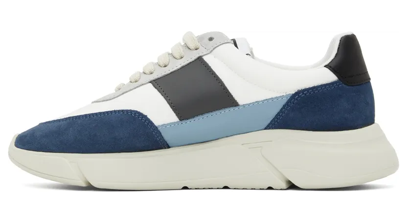 Axel Arigato White & Blue Genesis Vintage Sneakers (27574) (3)