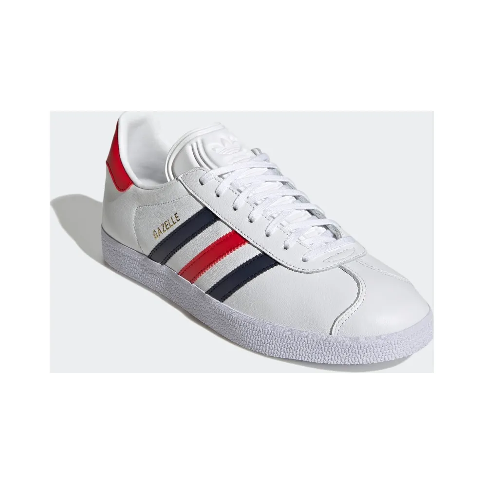 Adidas Gazelle White / Legend Ink / Collegiate Red (H06389)