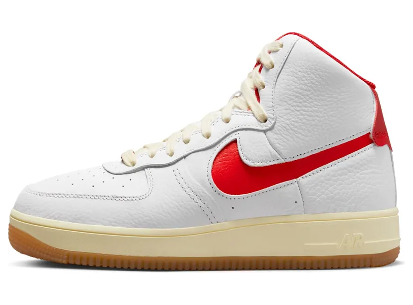 Nike Air Force 1 High Sculpt White Gym Red Alabaster (FN3500-100)