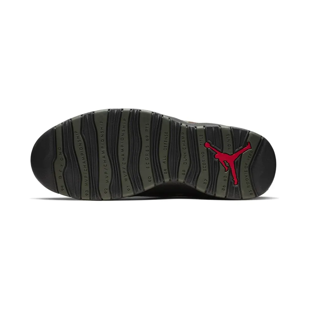 Jordan 10 Retro Woodland Camo Medium Olive/Black-Dark Army-Dark Cinder (310805-201)