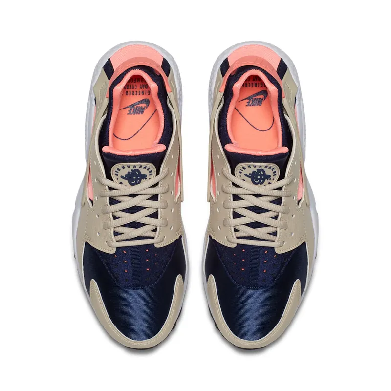 Nike Air Huarache Run Oatmeal (W) Oatmeal/Binary Blue-Lava Glow (634835-111)