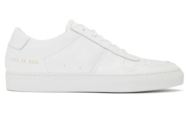 Common Projects White BBall Low Sneakers (2155)