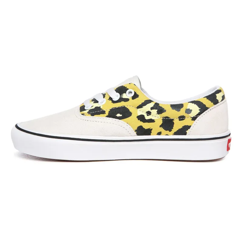 VANS Mixed Media Comfycush Era Shoes (White)