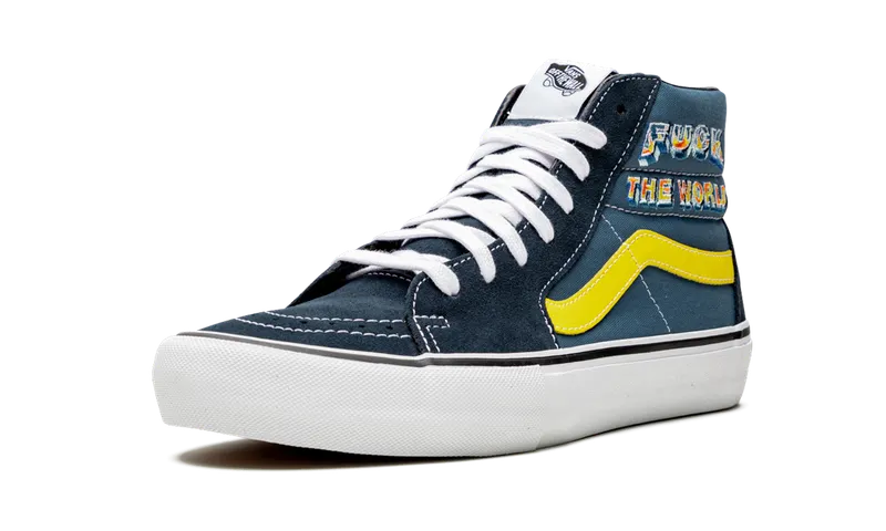 Vans Sk8-Hi Pro “Supreme – F*ck the World – Navy” (VN0A45JDSY2)