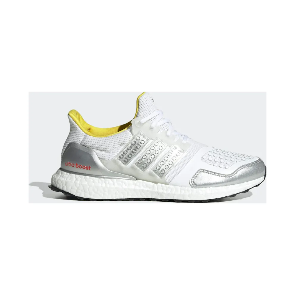 adidas Ultraboost DNA x LEGO® Plates Laufschuh Cloud White / Cloud White / Shock Blue (FY7690)