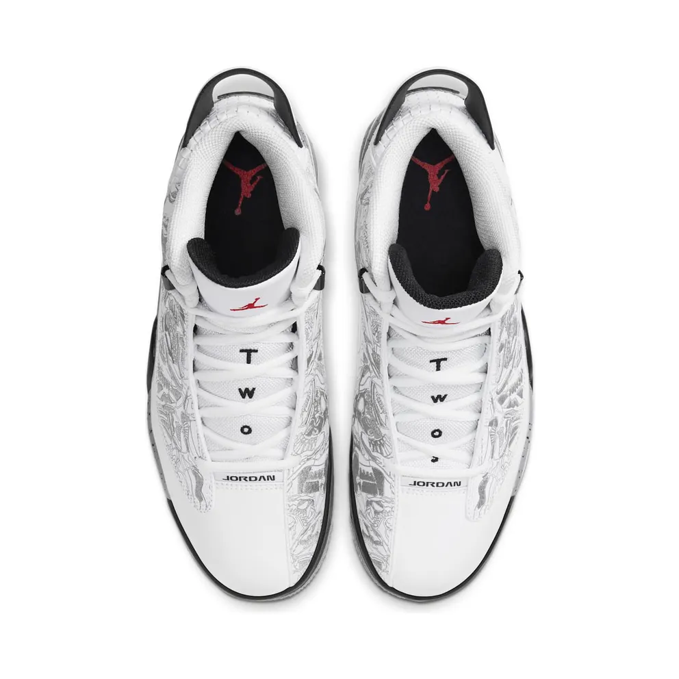 Jordan Dub Zero White Cement (2020) White/Black-Cement Grey-Varsity Red (311046-105)
