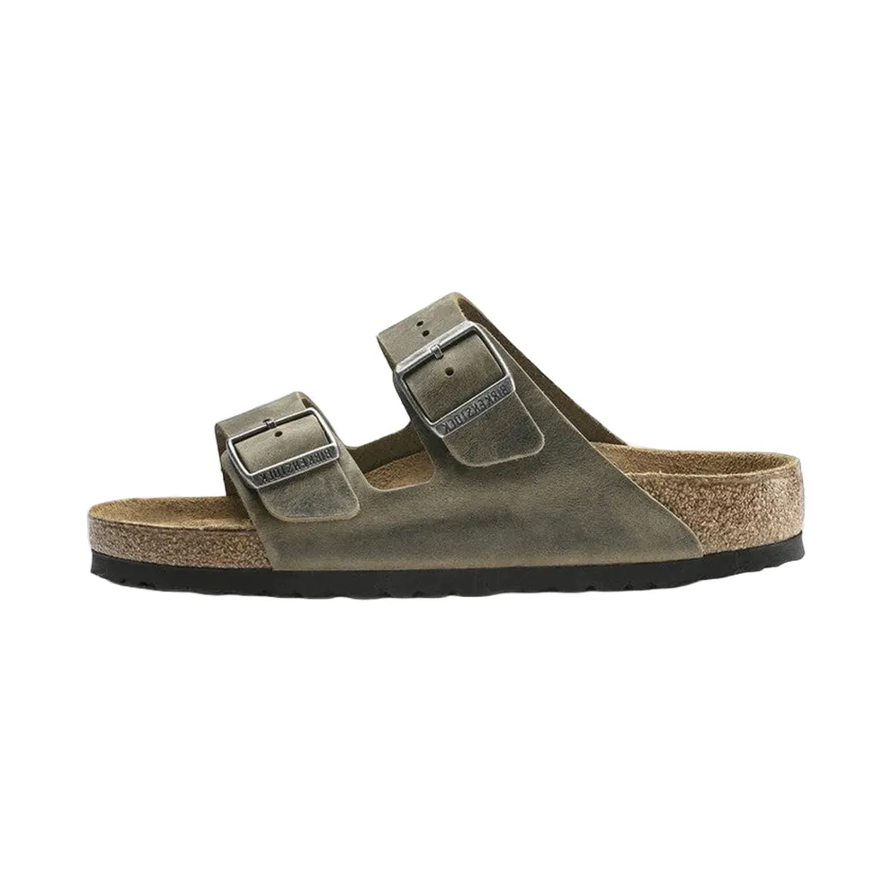 Birkenstock ARIZONA SOFT FOOTBED “Oiled Leather Faded Khaki” (1019313)