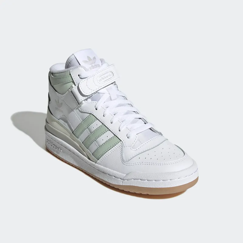 Adidas Forum Mid Cloud White / Linen Green / Gum (GX4578)