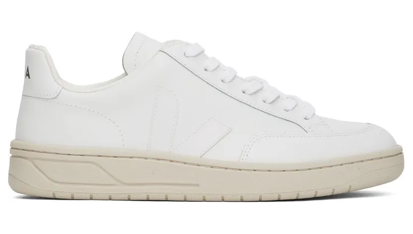 Veja White Leather V-12 Sneakers (XD0202297)