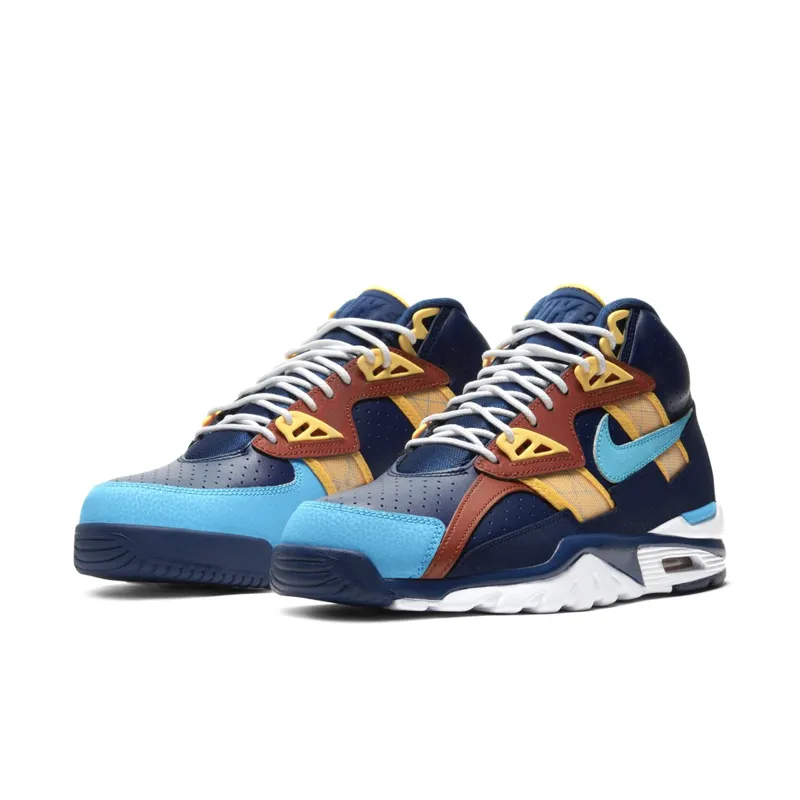 Nike Air Trainer SC High LA Rams Navy/Aqua-Brown-Yellow (CW6023-400)