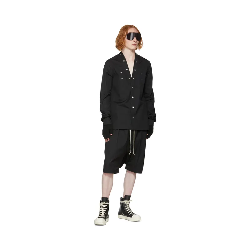 Rick Owens Black Strobe Sneakers (RU02B2890 LPO) (5)