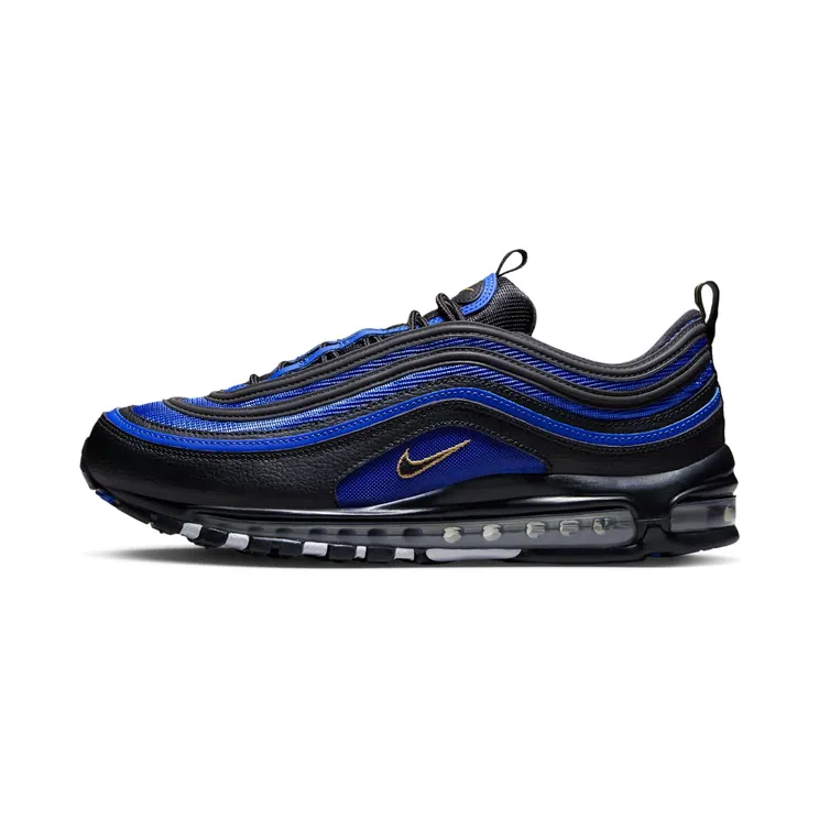 Nike Air Max 97 Inter “Black / Hyper Royal / White / Metallic Gold” (FN3408-001)