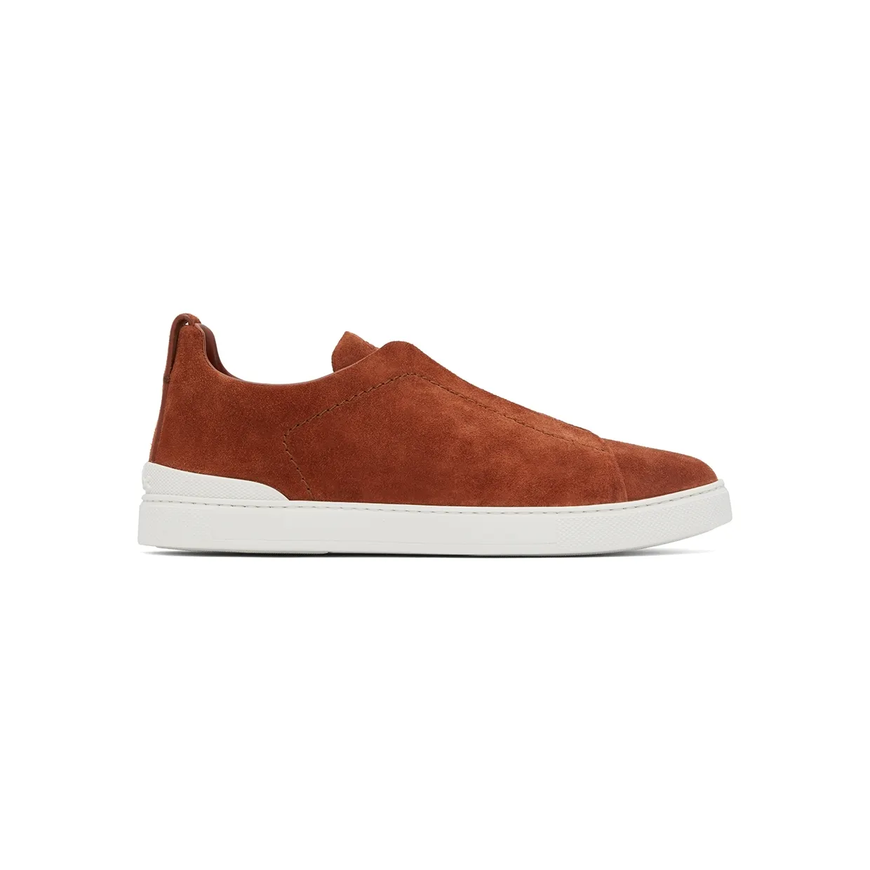 ZEGNA Gray Triple Stitch Sneakers (LHSOY-S4667Z)