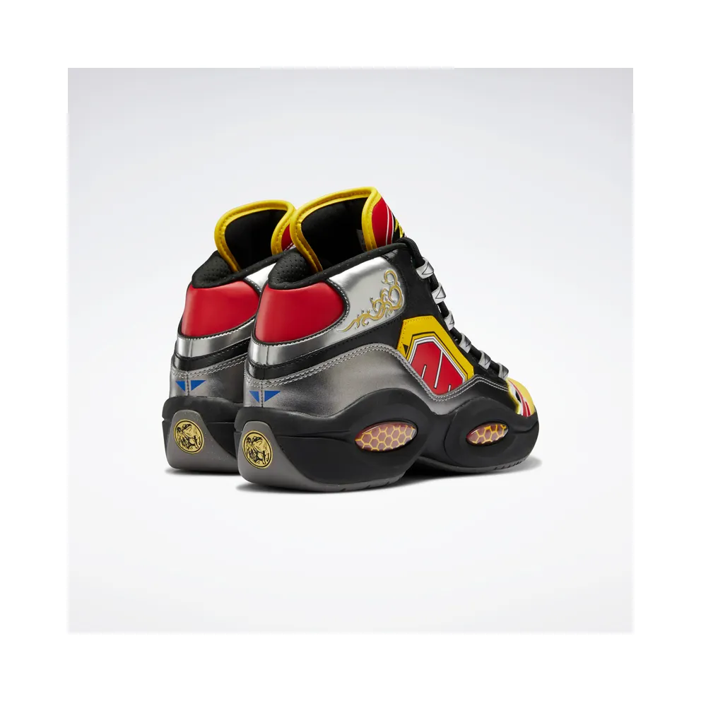 Adidas Power Rangers Question Mid Black / Silver Metallic / Vector Red (GY0590)