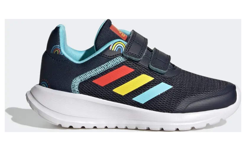 adidas Tensaur Run Sport Running Two-Strap Hook-and-Loop Schuh Legend Ink / Bold Orange / Impact Yellow (GY2461)