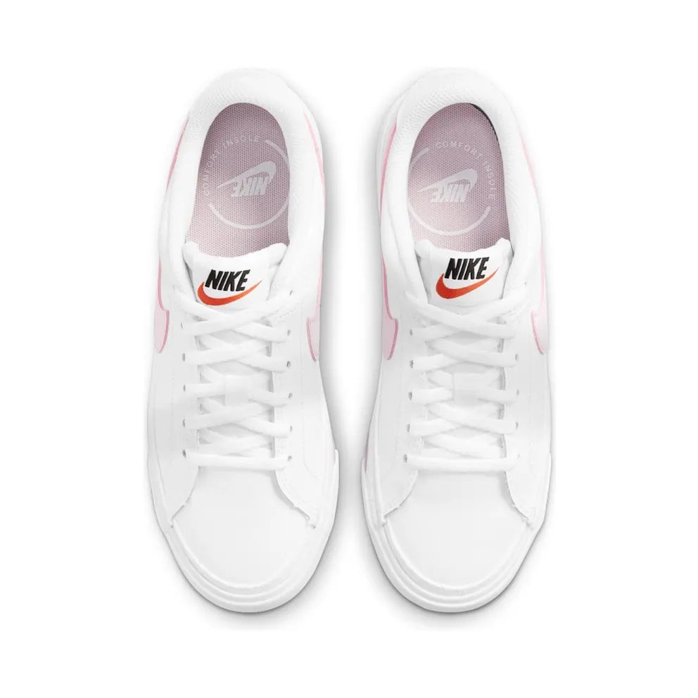 Nike Court Legacy “White / Pink Foam” (DA5380-109)