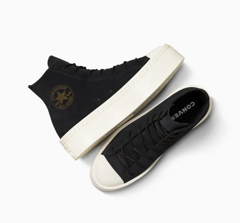 Converse Chuck Taylor All Star Modern Lift Platform Mono Suede Black/black/egret