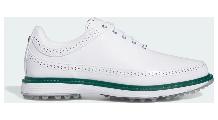 adidas MC80 Spikeless Golf Cloud White Silver Metallic Collegiate Green (IE3526)