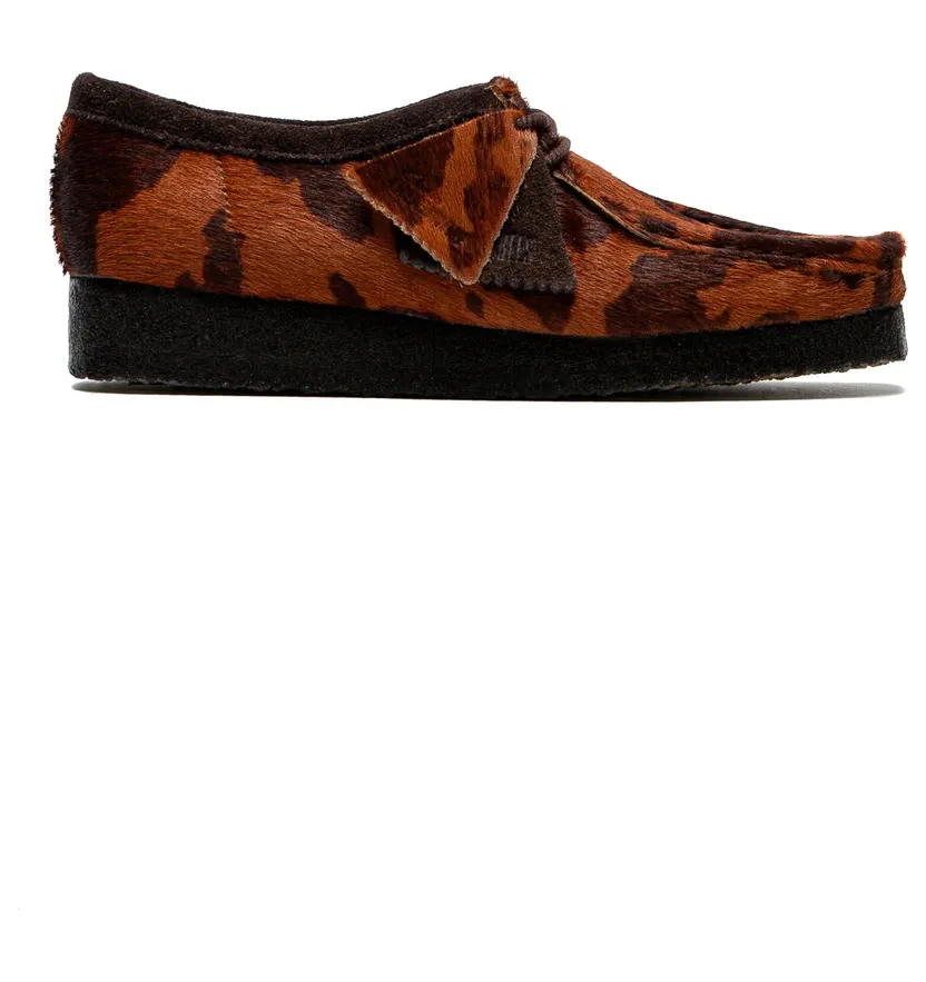 Clarks Wallabee Brown Cow Print (26183072)