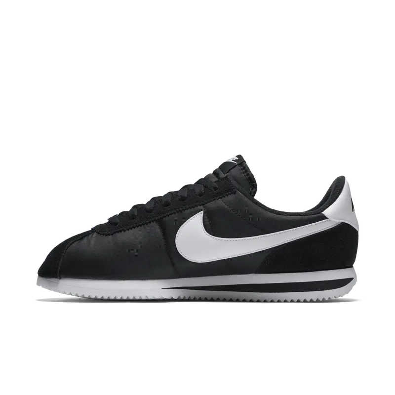 Nike Cortez Basic Nylon Black White-Metallic Silver Black/White-Metallic Silver (819720-011)