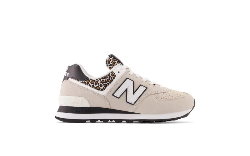 New Balance 574 Grey Black Leopard Print (WL574AY2)