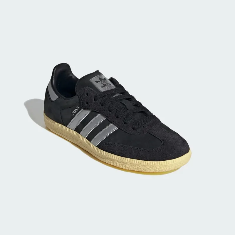 adidas Samba OG Core Black / Matte Silver / Almost Yellow (IE8128)