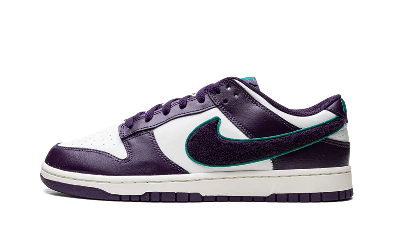 Nike Dunk Low “Chenille Swoosh – Grand Purple” (DQ7683-100)