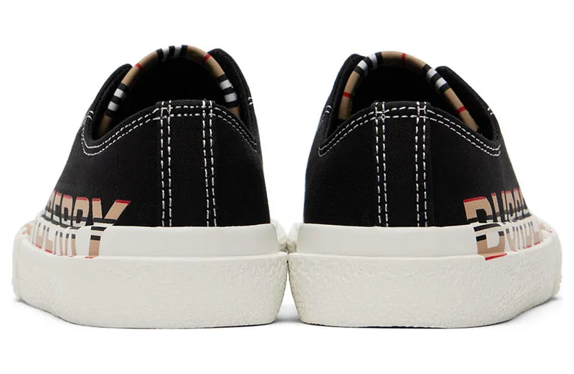 Burberry Kids Black Icon Stripe Logo Slip-on Sneakers (8042881) (2)
